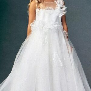 Princess Daliana 3D Floral Flower Girl Dress